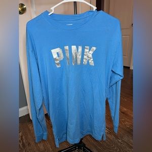 PINK, Size Small, Light Blue